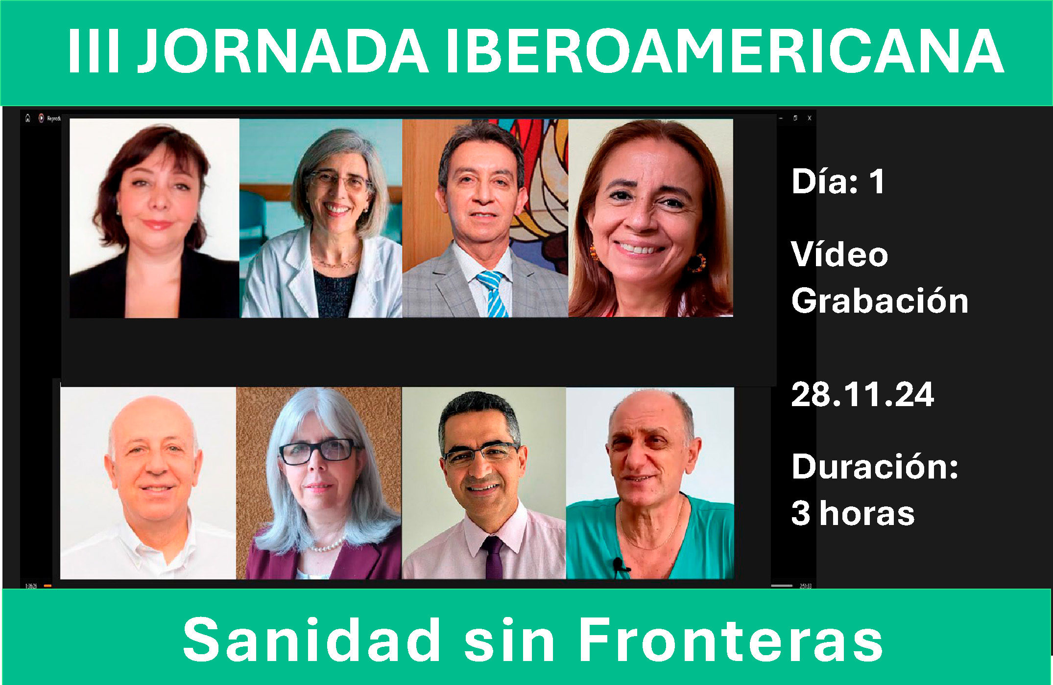 III Jornada Iberoamericana – Sanidad sin Fronteras – Día: 1 – 28.11.24